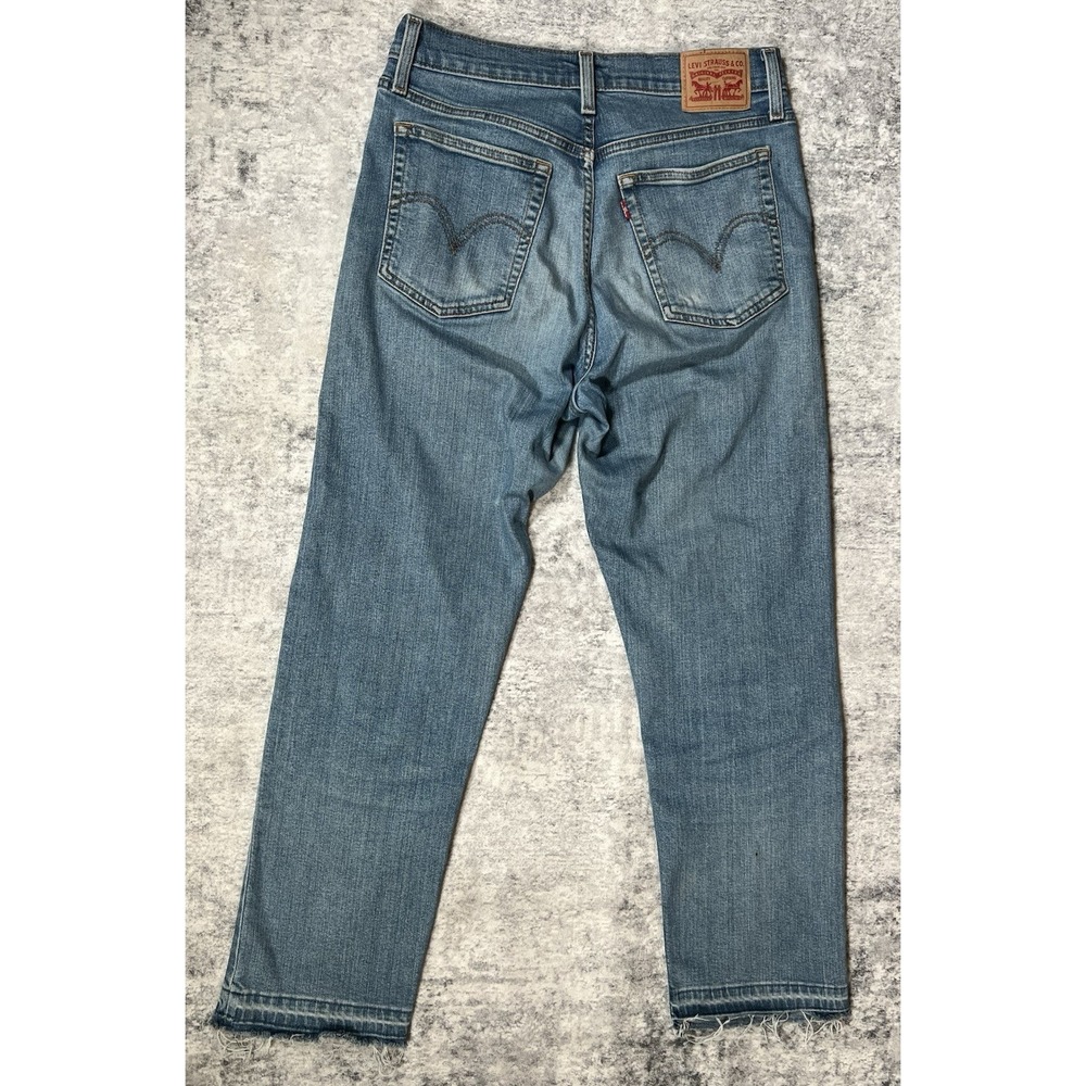Levi's Jeans Womens 30x27 Blue Denim Wedgie Straight Leg Button Fly 5-Pocket
